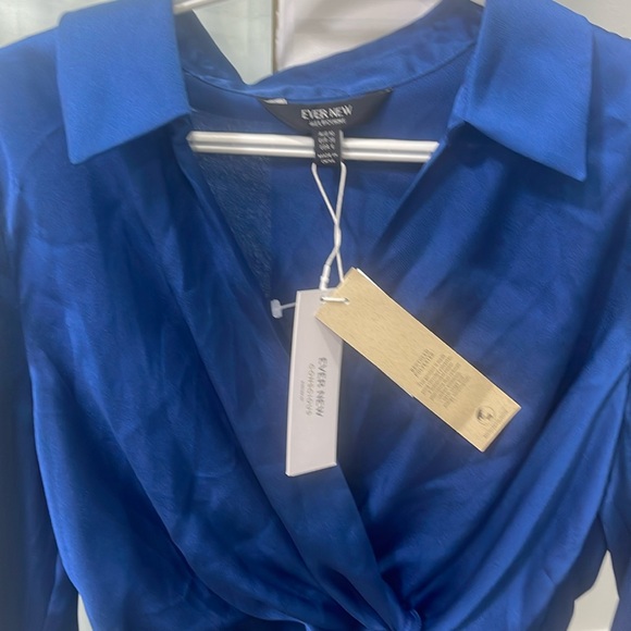 Ever New Melbourne Sapphire Blue top NWT - Picture 2 of 9